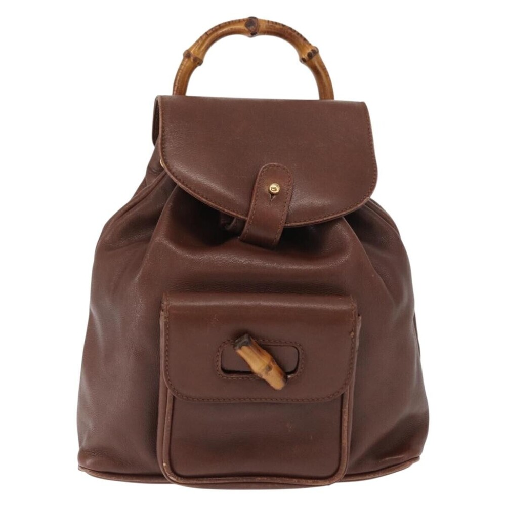 Gucci Vintage Bamboo Leather Mini